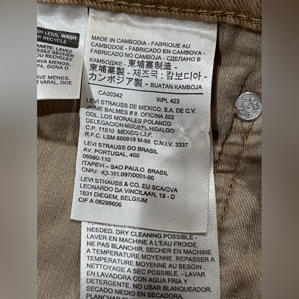 Levi’s Wrangler Men's Khaki Straight Jeans - Picture 6 of 16